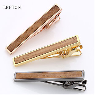 简约领夹刺猬紫檀木领带夹时尚 商务领带夹 男士