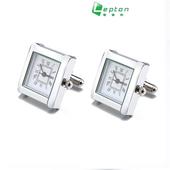 送礼盒手表机芯袖 扣法式 扣男士 不锈钢时钟走动手表袖