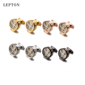 扣送礼盒 扣袖 包邮 商务礼品衬衫 雕花陀飞轮机芯袖 时尚 袖 钉男士 法式