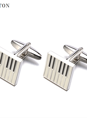 法式袖扣袖钉钢琴袖扣男士键盘琴文艺乐器衬衣cufflinks送礼盒