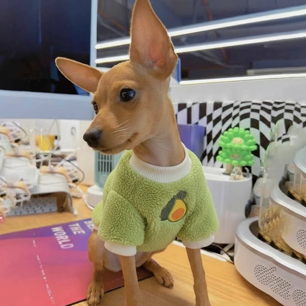 小鹿犬专用过冬狗狗衣服幼犬小狗秋冬天卫衣保暖宠物小型犬秋冬季