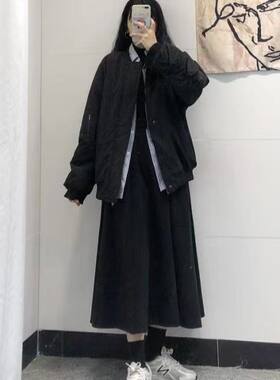 中长款伞裙通勤伞裙百搭时尚百搭