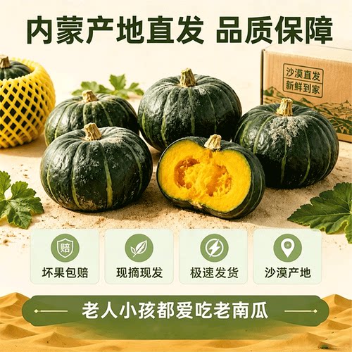 正宗内蒙古沙地贝贝南瓜