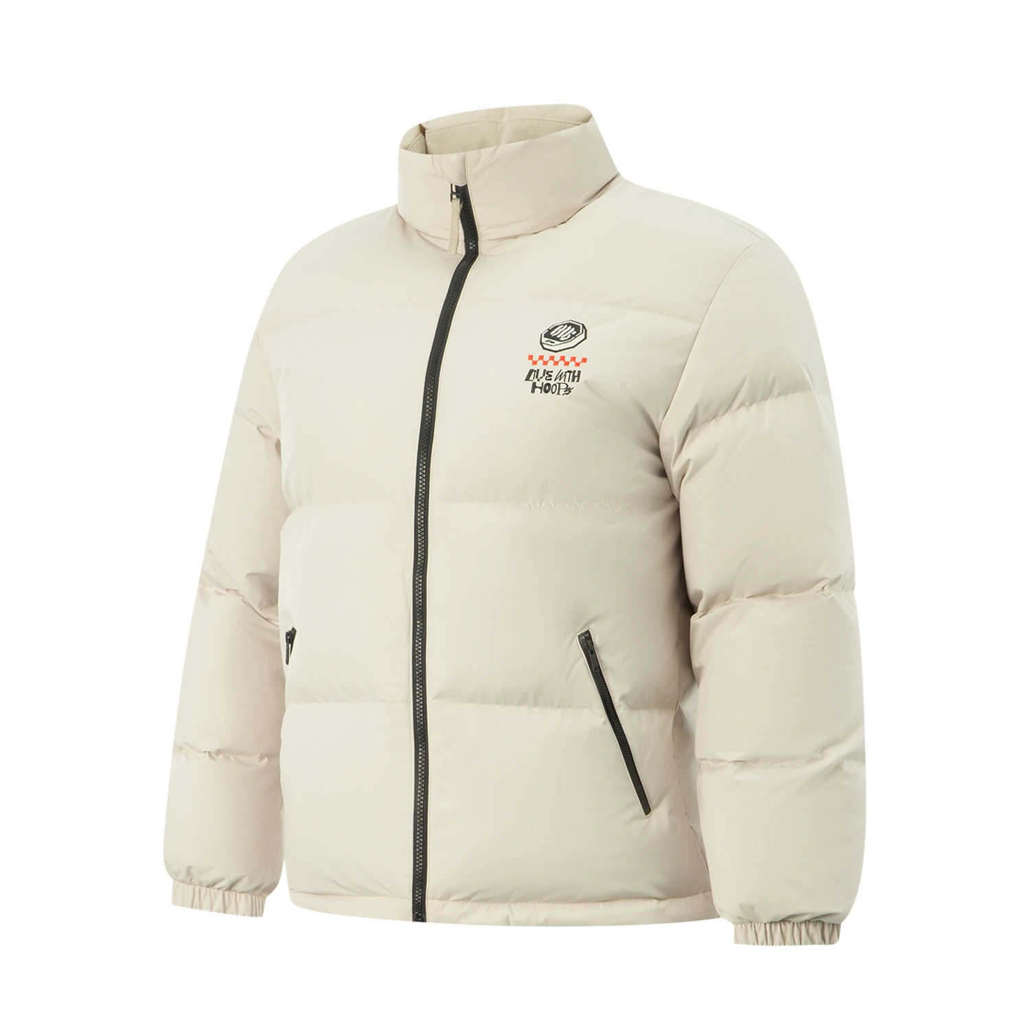 李宁反伍BADFIVE男子2025冬新款防泼水保暖宽松鸭绒羽绒服AYMV129