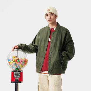 李宁运动时尚系列男女同款2025新款复古休闲抗皱宽松夹克AJDV081