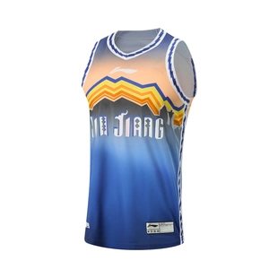 李宁25-26赛季CBA新疆广汇球迷版男子速干篮球比赛上衣AAYV551-1