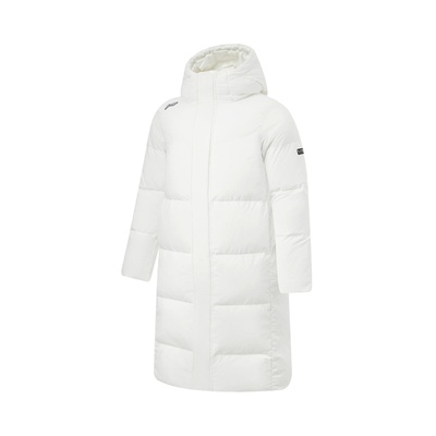 李宁火锅羽绒服男2025秋冬鸭绒加厚连帽保暖棉服长款外套AYMV765