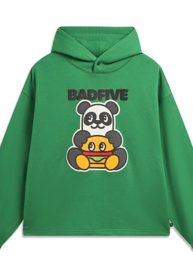 李宁反伍BADFIVE少不入川 x1807联名男子宽松套头连帽卫衣AWDVJ05