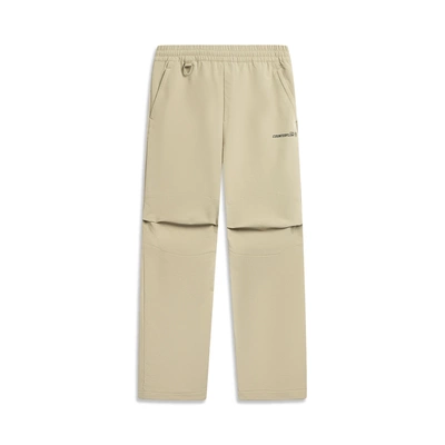 李宁运动裤2025冬季新款户外CF溯｜男子阔腿舒适软壳长裤AYKV587