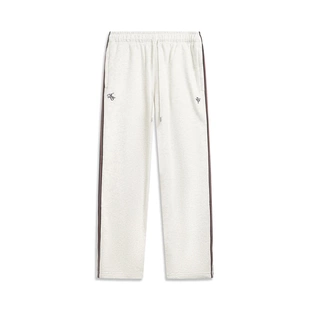 李宁反伍BADFIVE卫裤男士2025新款毛圈直筒针织运动裤AKLVC81