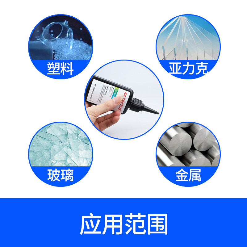 定制3106强力胶水多功能光学胶胶水PVC玻璃透明UV无影胶紫外线固