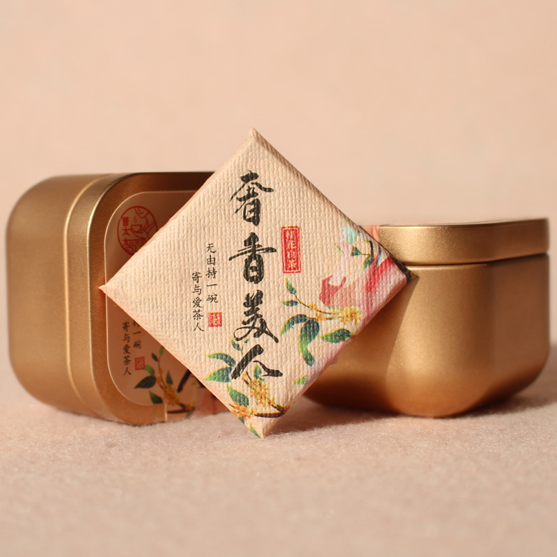 云南高山月光美人桂花白茶小方片