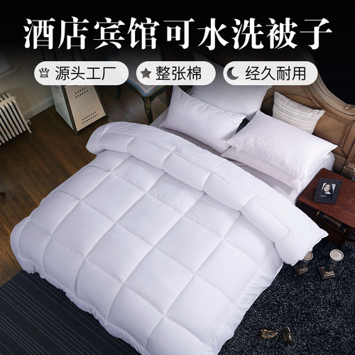 酒店宾馆羽丝绒春秋磨毛星级被芯