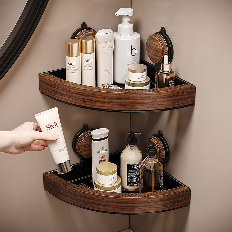 吸盘式卫生间浴室高颜值沐浴露防水置物架壁挂式洗漱台收纳挂架