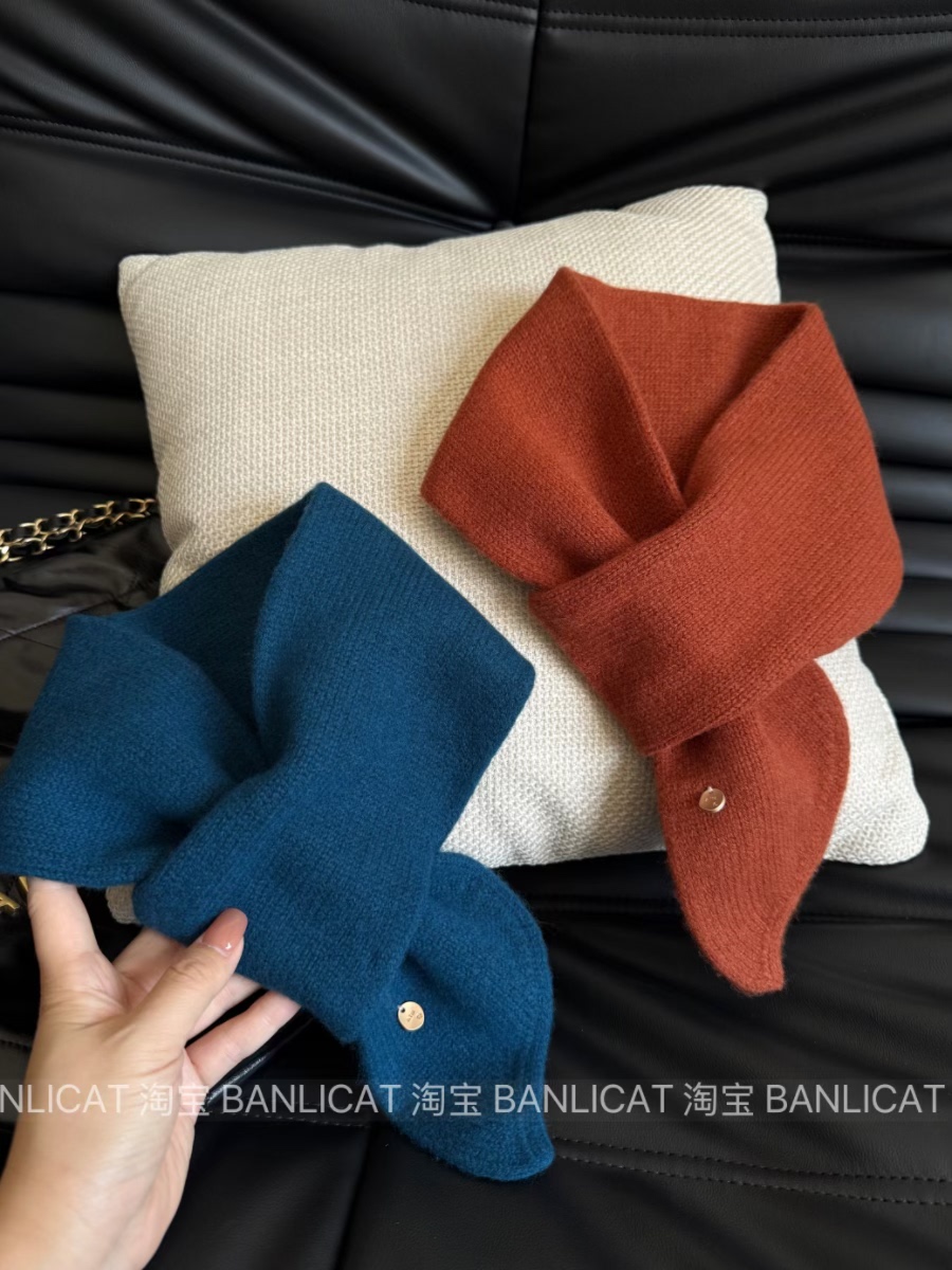 BanliCat 100%羊毛围巾女显白韩冬季保暖百搭保暖围脖针织围脖男