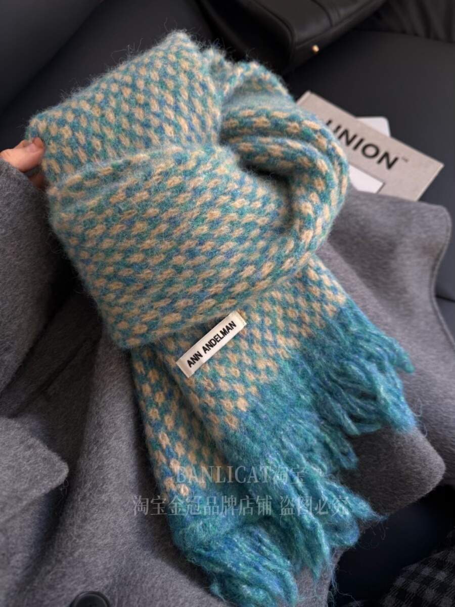 BanliCat 100%羊毛围巾帽子组合秋冬保暖显脸小冷帽围脖毛线帽