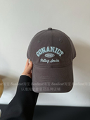 Banlicat 灰蓝色好特别 高级感字母棒球帽子男女宽檐大头围鸭舌帽