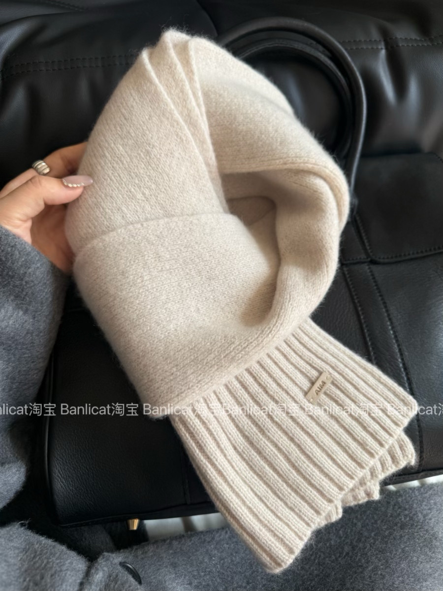 100%羊毛围巾女秋冬加厚保暖高级感百搭针织围脖男情侣款新年礼物