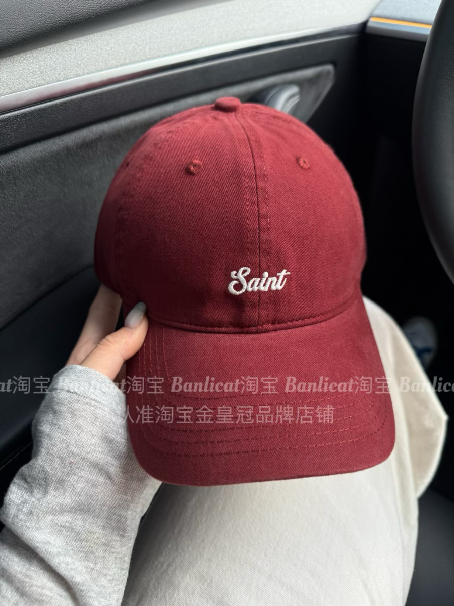 高级氛围感 显白乌梅紫宽檐棒球帽子男女大头显脸小鸭舌帽韩国新