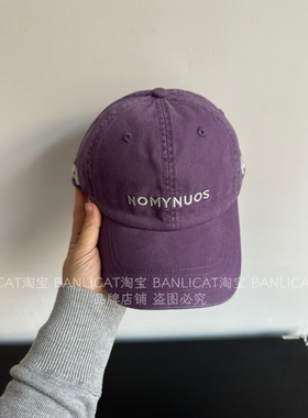 谁还没紫色帽子啊～2026年显白字母棒球帽男女大头围显脸小鸭舌帽
