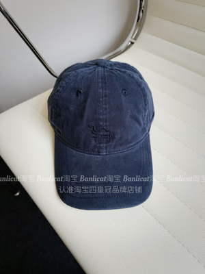 Banlicat ins小众骆驼刺绣棒球帽子男女韩系大头显脸小弯弯鸭舌帽