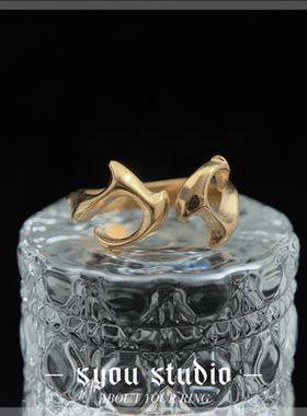 Syou不规则金刃钛钢戒指哥特饰品