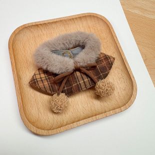 秋冬10cm20娃衣公仔装 扮衣服迷你娃娃diy娃衣玩偶着替毛绒斗篷裙