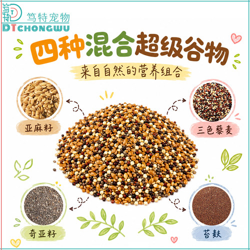 笃特宠物鹦鹉混合超级谷物零食