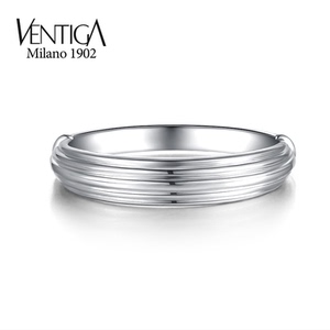 VENTIGA/梵蒂加18K白金 束臂素金戒指金意大利风格戒指情侣对戒