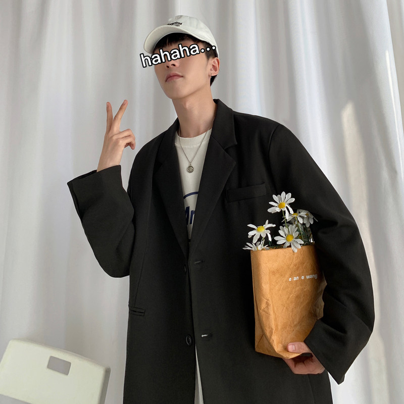 春季ulzzang韩潮流男士西装韩版宽松小西装网红外套FC518-P95，男装西服，四季星座713