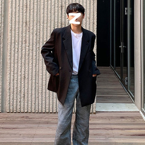 秋季新款雅痞小西装男韩版宽松情侣西服潮流外套XZ16-P95图片