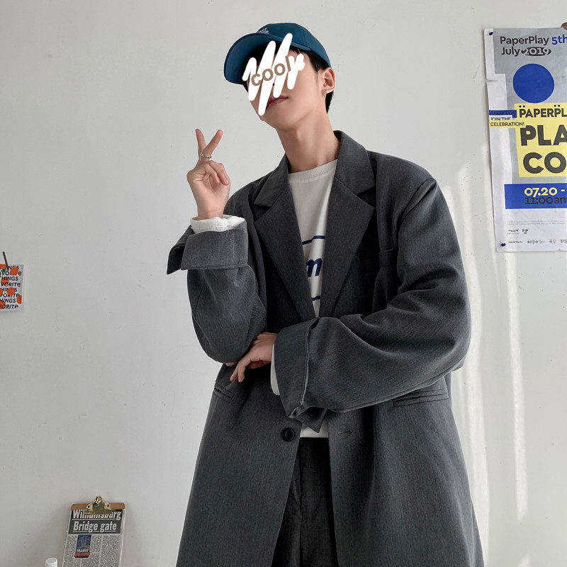 春季oversize潮流西装男韩版宽松小西服外套FC518-P98，男装西服，四季星座713