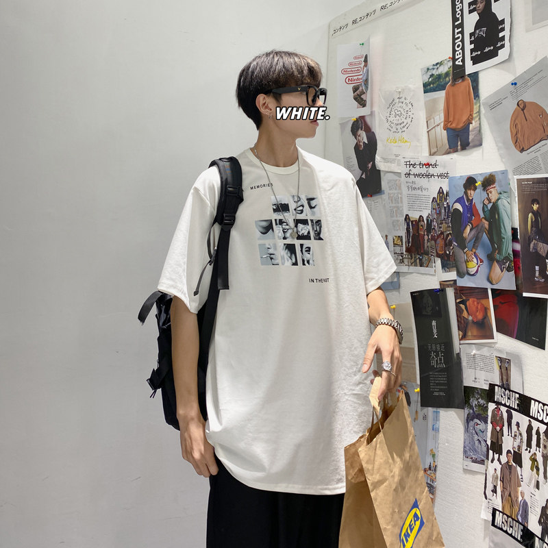 夏季ulzzang气质短袖T恤韩版潮流休闲体恤CT61-P35,男装T恤,四季星座713