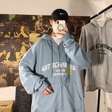 春季帅气字母小雏菊卫衣男韩版宽松连帽开衫潮外套M30，男装卫衣，四季星座713