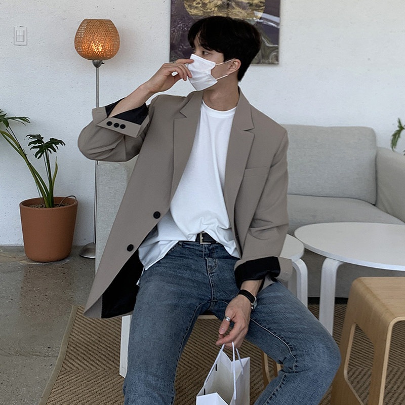 秋装简约帅气男青年休闲西装韩版潮流西服FC599-P105，男装西服套装，四季星座713