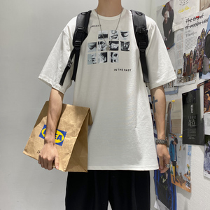 夏季ulzzang帅气短袖T恤韩版潮流体恤CT61-P35图片