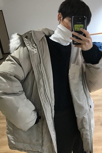 冬季加厚保暖男士工装棉衣男韩版宽松连帽棉服可拆毛领M16图片