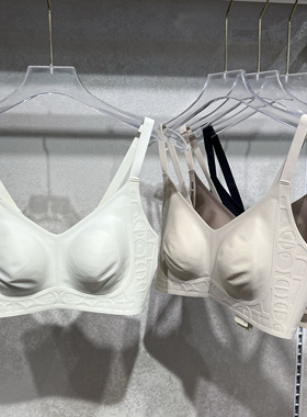 古妃31098新款超薄兔耳朵水晶杯内衣女大胸显小无钢圈收副乳文胸