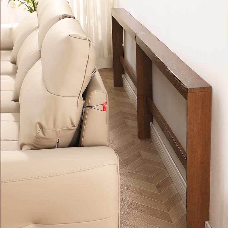 全实木沙发后置物架红橡黑胡樱桃