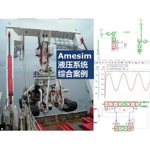 第13期 Amesim液压系统综合案例恒功率控制泵波浪补偿液控换向阀
