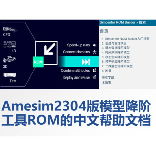 Amesim2304版模型降阶工具ROM的中文帮助文档约7万字网页结构形式