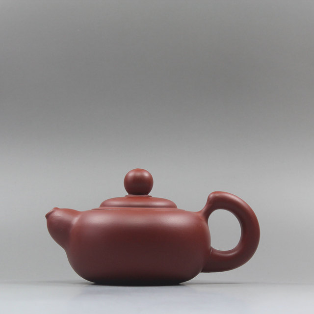 紫砂壶纯全手工特价宜兴正品名家原矿大红袍刘跃风制金鱼壶茶壶