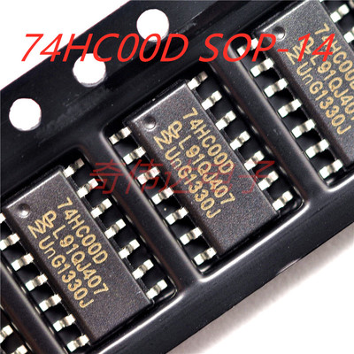 全新原装 74HC00D SN74HC00DR 贴片SOP14 四路二输入与非门IC集成