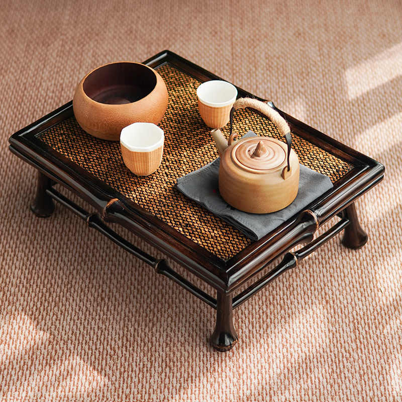 邱师傅竹木手工竹制筇竹炕桌茶几