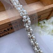 饰服装 小香风重工手工钉珠厂钉钻花边dⅰy外套领口袖 口袋口装 辅料