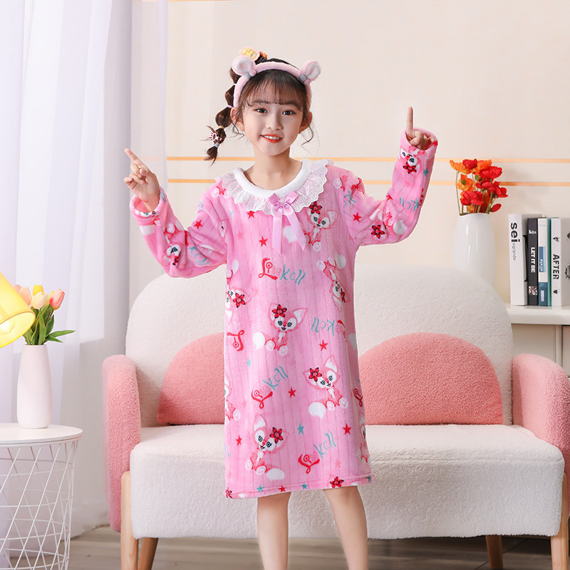 秋冬季儿童睡衣加厚法兰绒中大童男女童宝宝珊瑚绒卡通家居服套装,童装/婴儿装/亲子装,家居服套装,淘宝优惠券,粉丝福利购,淘宝优惠卷