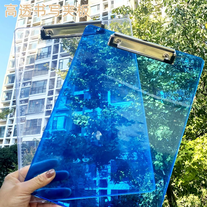 红杰8911加厚磨砂带刻度透明A4写字板A5书写板夹板文件夹画板8912