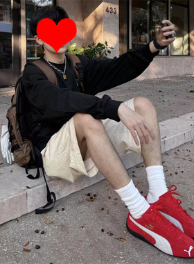 PUMA/彪马 Speedcat ROSE朴彩英同款烈焰红 薄底赛车鞋 398846-02