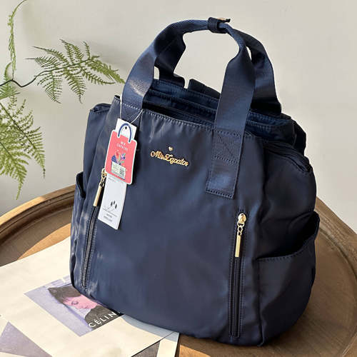 专柜正品MISZAPATOS轻便休闲背包手提包防水双肩包旅行女妈咪包包