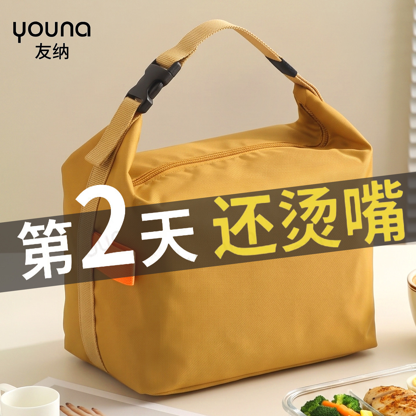 保温饭盒袋子手提装午餐饭包上班族高颜值带饭加厚防污袋子便当包